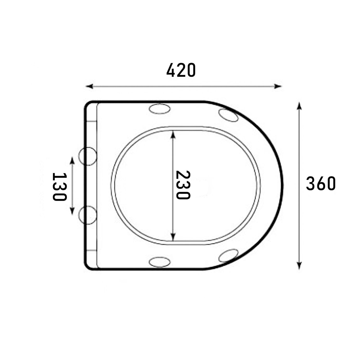 Сиденье Grossman GR-4455SQ-K41 для унитаза, с микролифтом, цвет белый глянцевый - фото 1