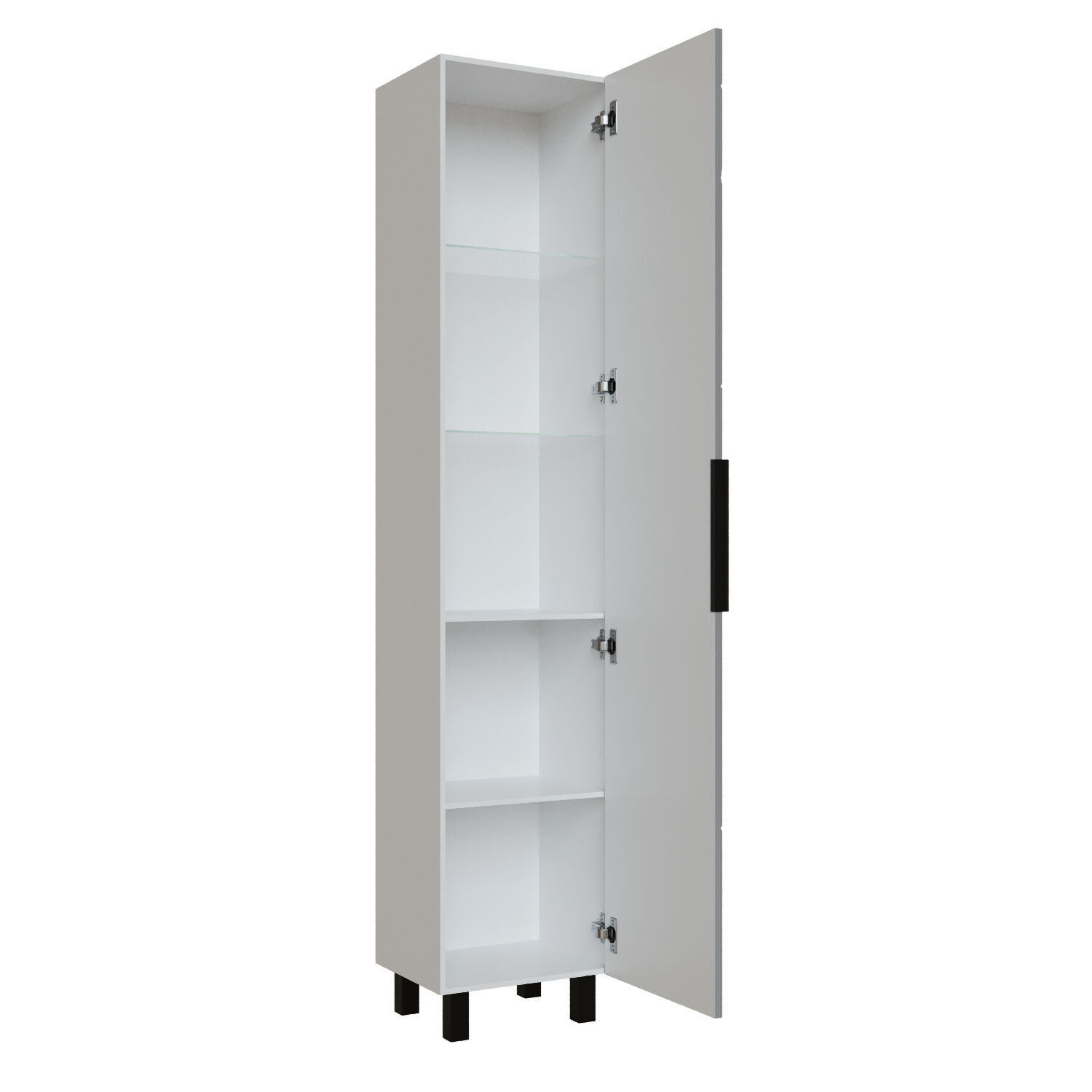 Шкаф-пенал Mixline Гранд 40, цвет бетон - фото 1