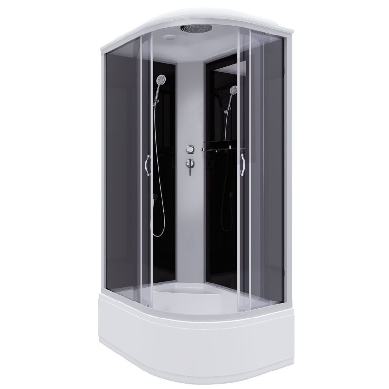 Душевая кабина Niagara Classic NG-2510-14 L 120х80, левая, стекло тонированное, профиль серебро, с крышей