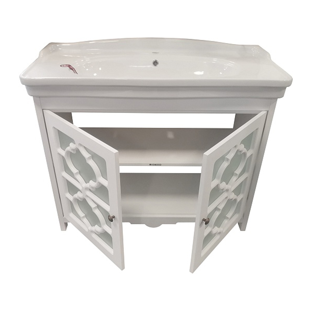 Тумба под раковину Corozo Манойр 85, цвет белый - фото 1