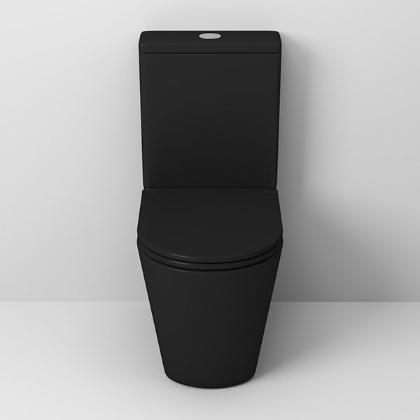 Унитаз Grossman GR-4449 BMS напольный, безободковый, с сиденьем микролифт, цвет черный матовый - фото 1
