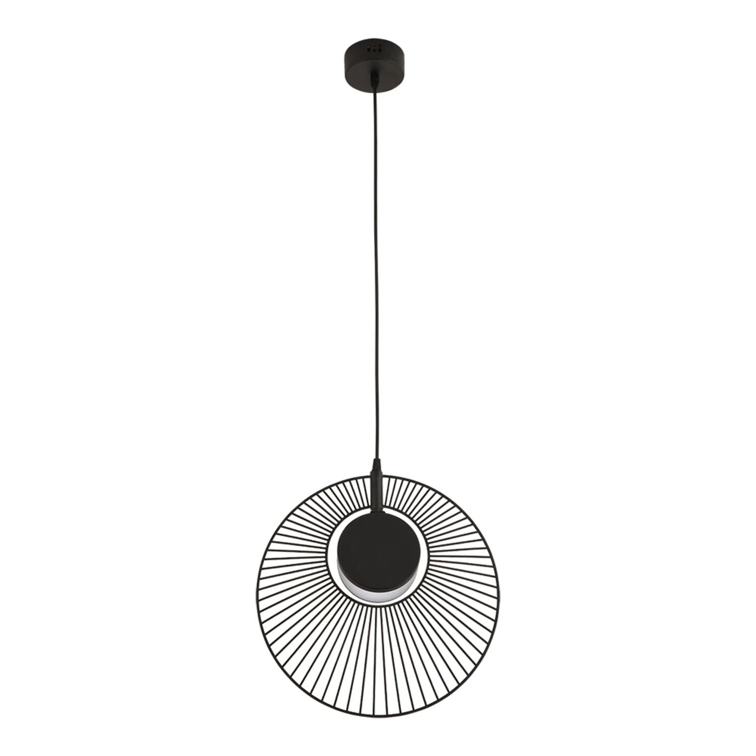 Подвесной светильник Arte Lamp Layla A2808SP-1BK, арматура черный, плафон белый