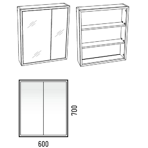 Мебель для ванной Corozo Айрон 70, цвет антик
