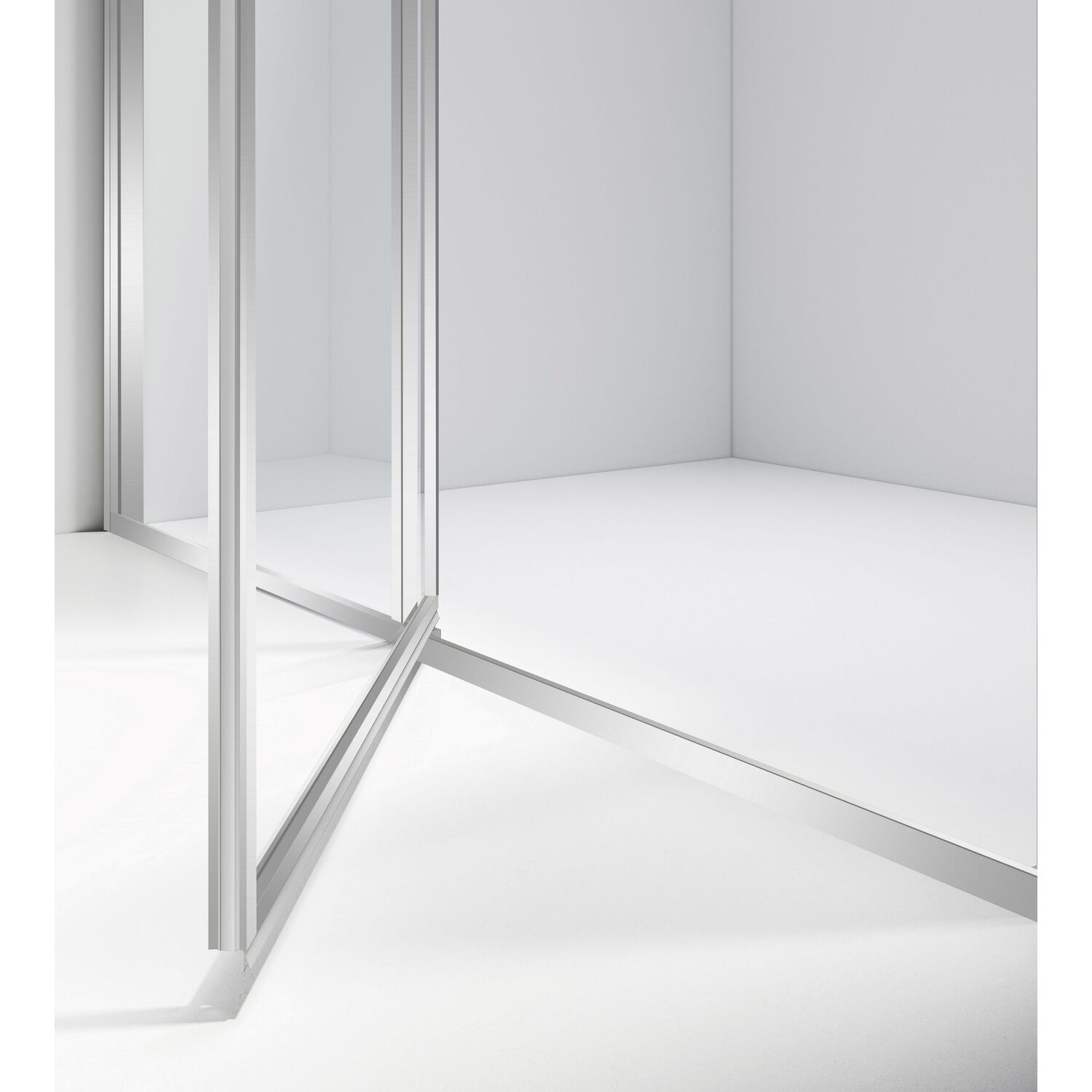 Душевая дверь Vincea Slim VDP-4SL 120x195, стекло прозрачное, профиль хром - фото 1