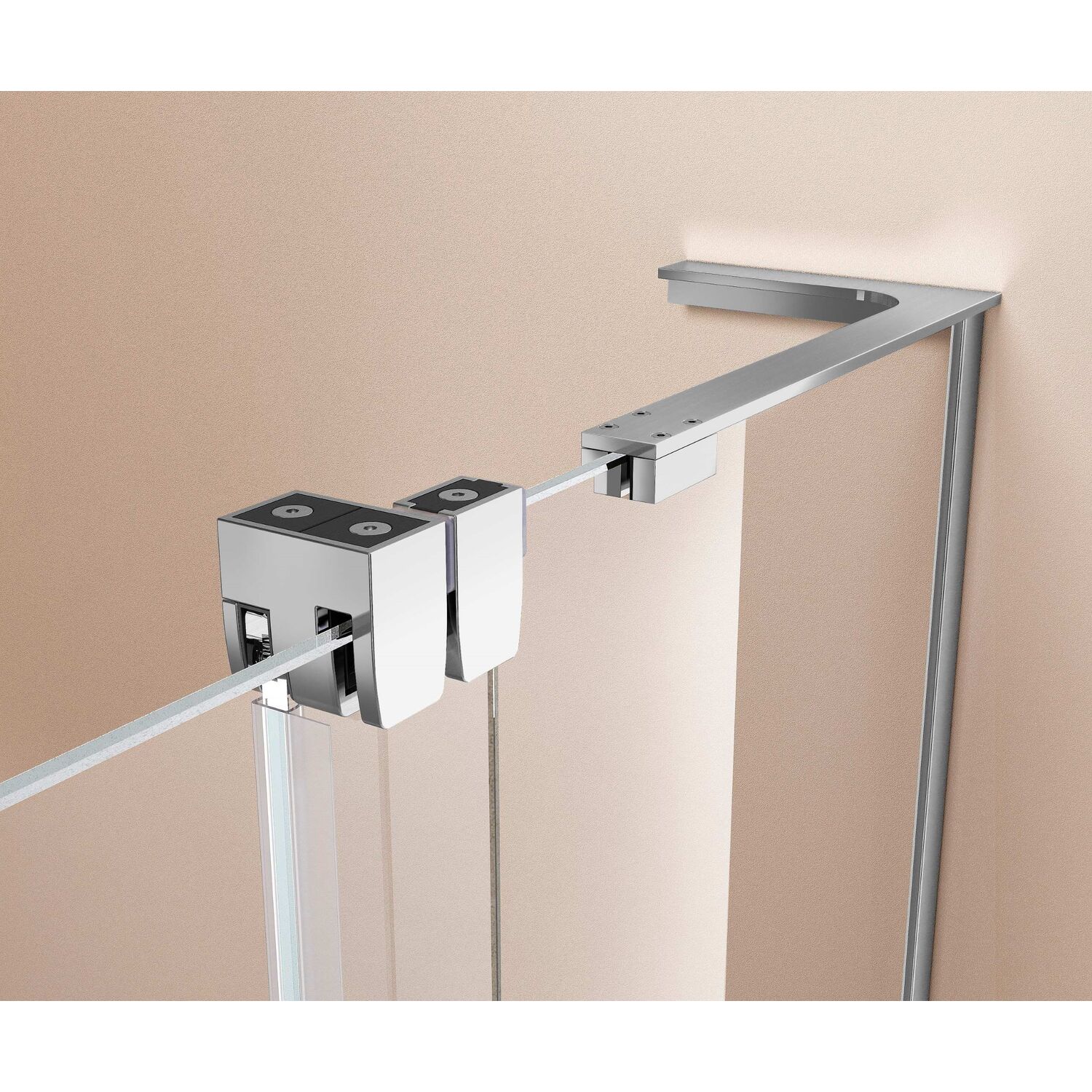 Душевая перегородка Vincea Walk-In VSW-4WSL 120x200, стекло прозрачное, профиль хром - фото 1