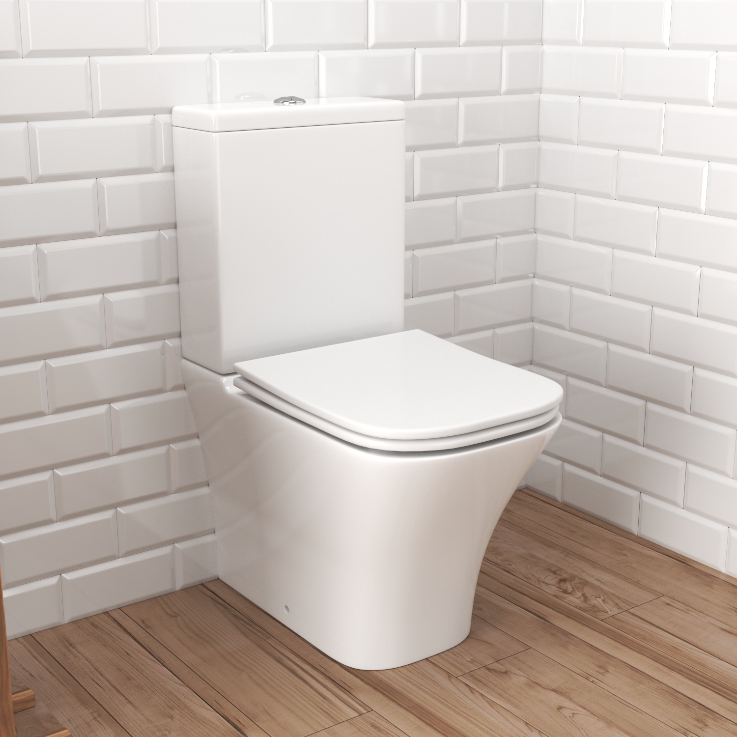 Унитаз Joki Verna JK3052011 напольный, безободковый, с сиденьем микролифт, цвет  белый - фото 1