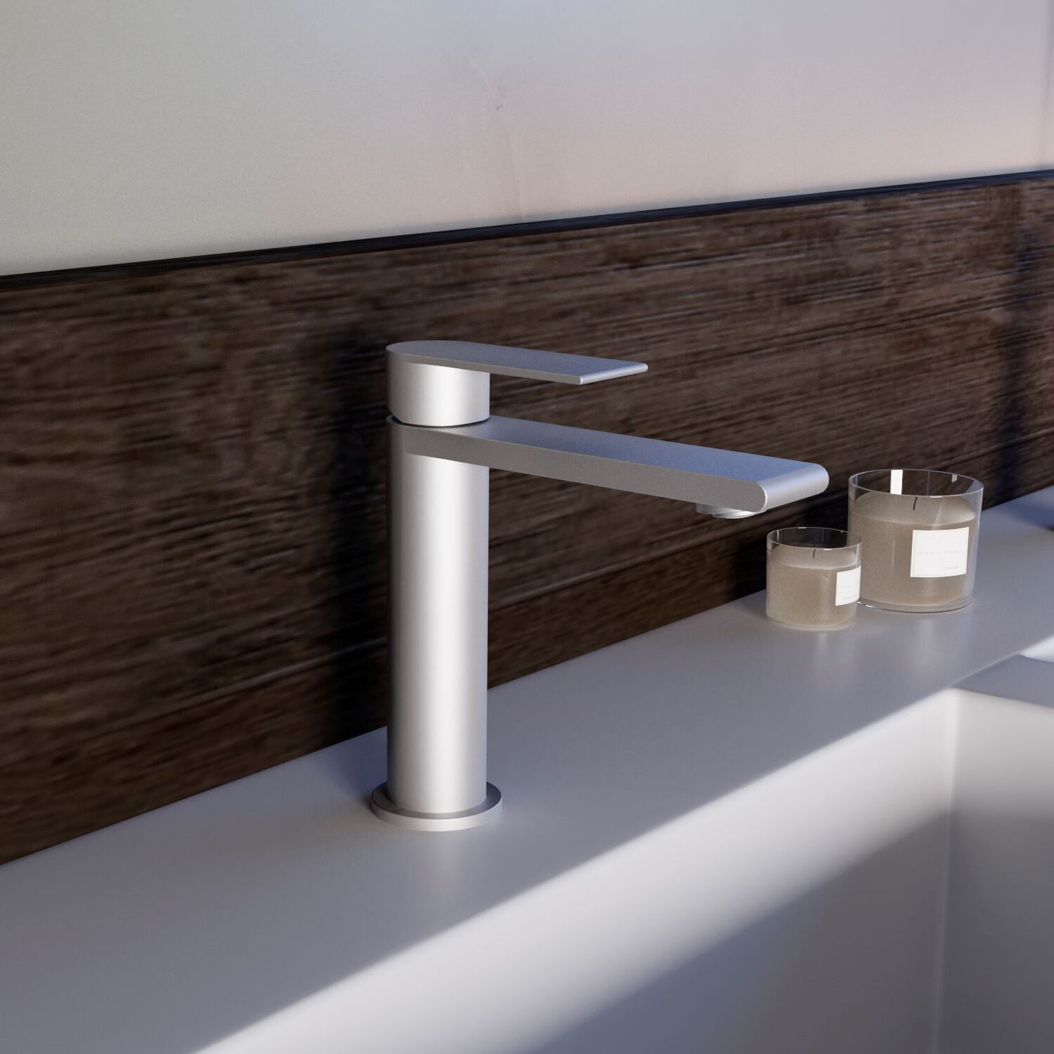 Смеситель Vincea SS VBF-2VS1BN для раковины, цвет сатин  - фото 1