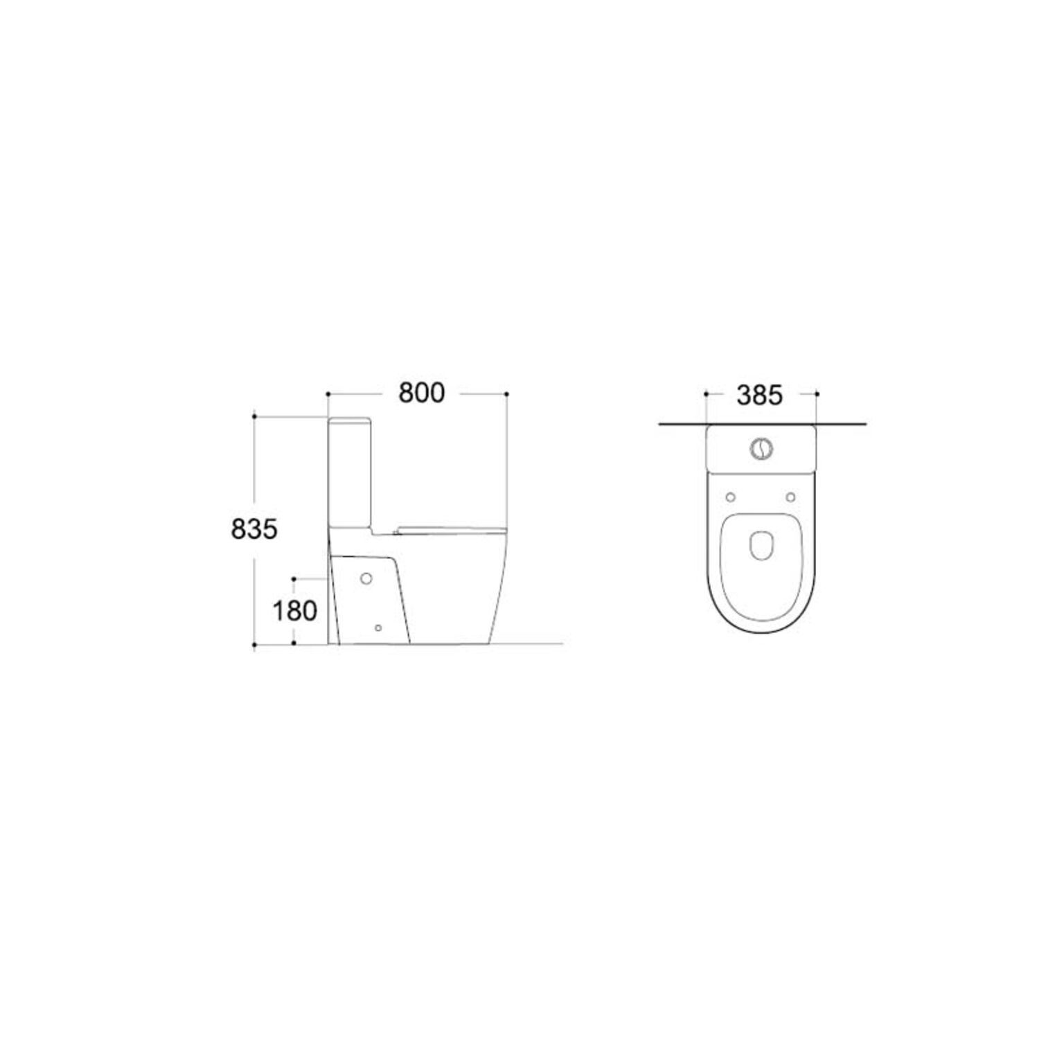 Унитаз-компакт Акватек AQ2213-00 напольный, для людей с ограниченными возможностями, с сиденьем микролифт, цвет белый - фото 1