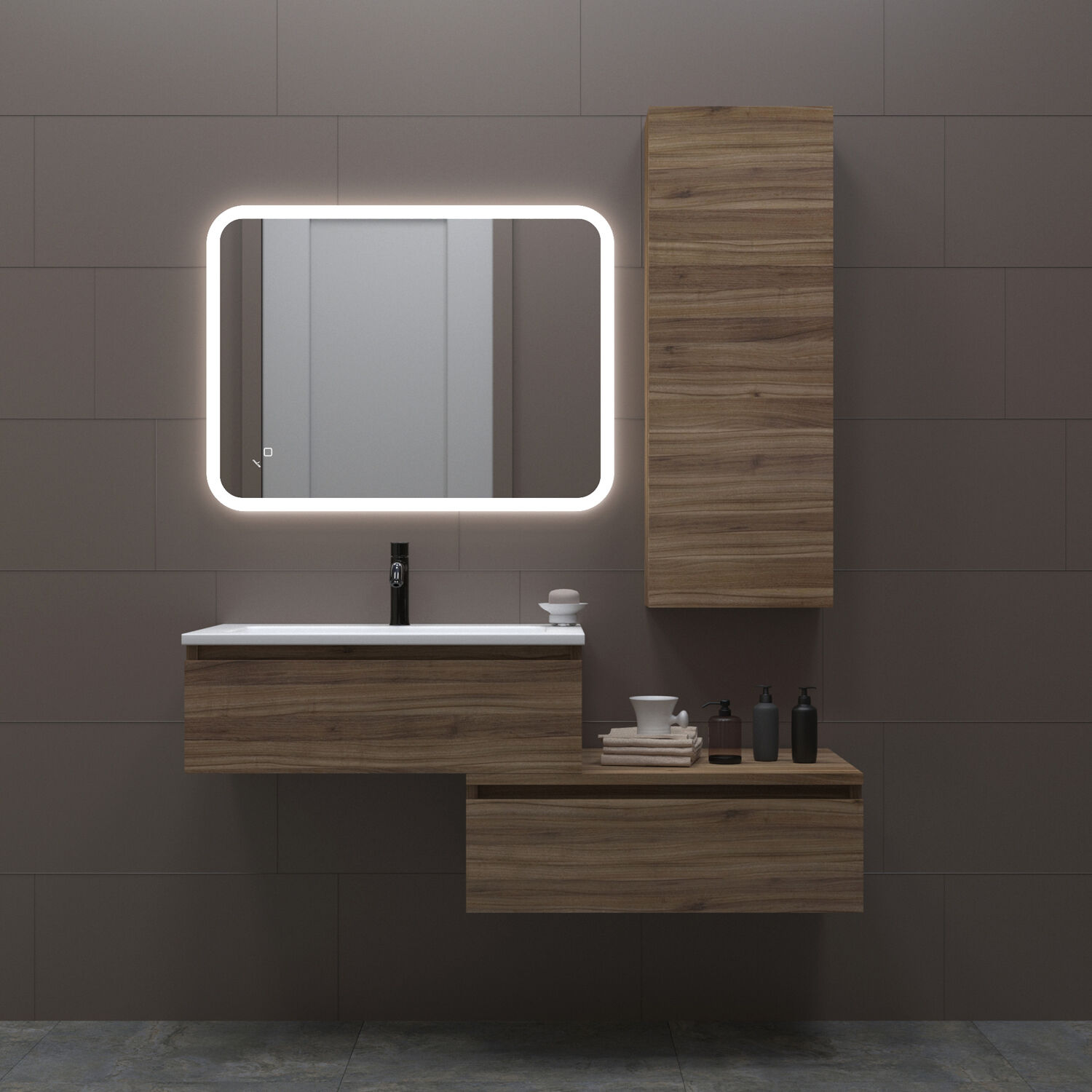 Зеркало Mixline Колорит Эконом 60x80, с подсветкой - фото 1