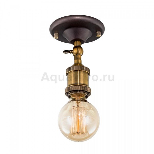 Потолочный светильник Citilux Эдисон CL450500, арматура венге / бронза, 11х11 см