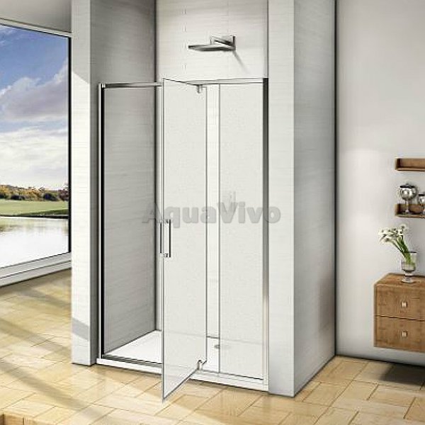 Душевая дверь Good Door Orion WTW-PD-120-G-CH 120, стекло грейп, профиль хром