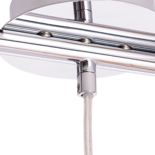 Подвесной светильник Arte Lamp Aries A8983SP-3CC, арматура хром, плафоны стекло белое / прозрачное, 73х10 см