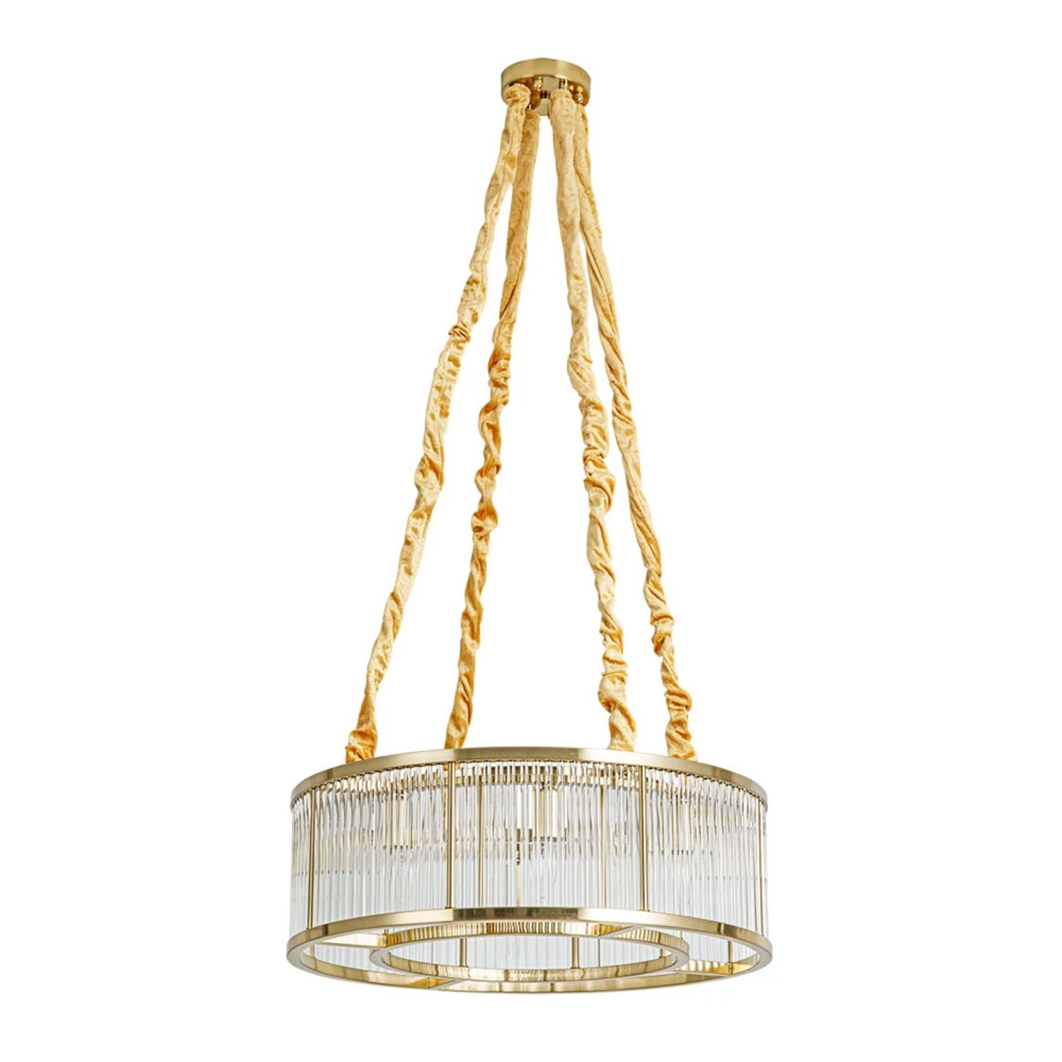 Подвесная люстра Arte Lamp Anetta A1065SP-8PB, арматура полированная медь, плафон хрусталь прозрачный