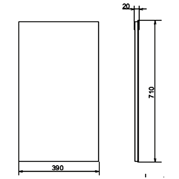 Зеркало Comforty Асти 40x70, цвет дуб дымчатый - фото 1