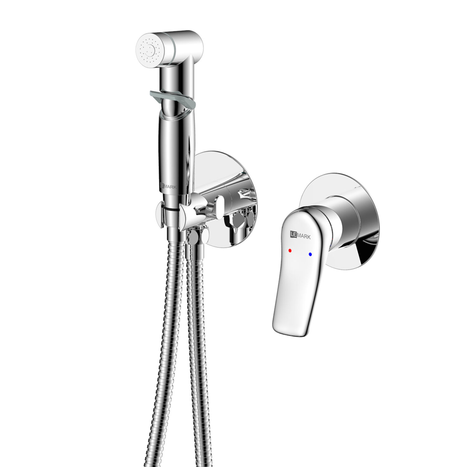 Гигиенический душ Lemark Ortus LM11319C, со встраиваемым смесителем, цвет хром