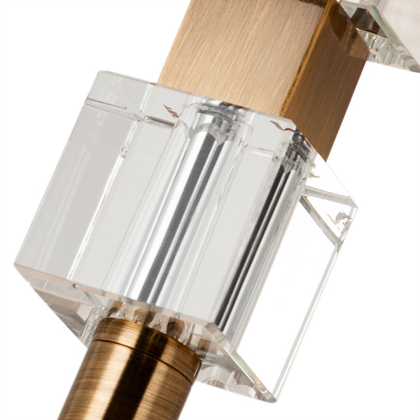 Торшер Arte Lamp North A5896PN-1PB, арматура медь, плафон ткань белая, 30х30 см - фото 1