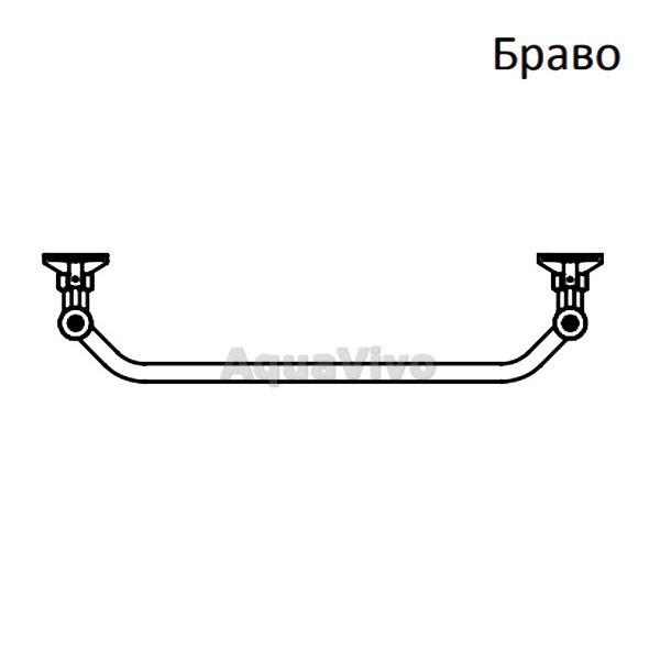 Полотенцесушитель Тругор Браво ПМ 3 60x50 водяной, межосевое расстояние 50 см, цвет хром