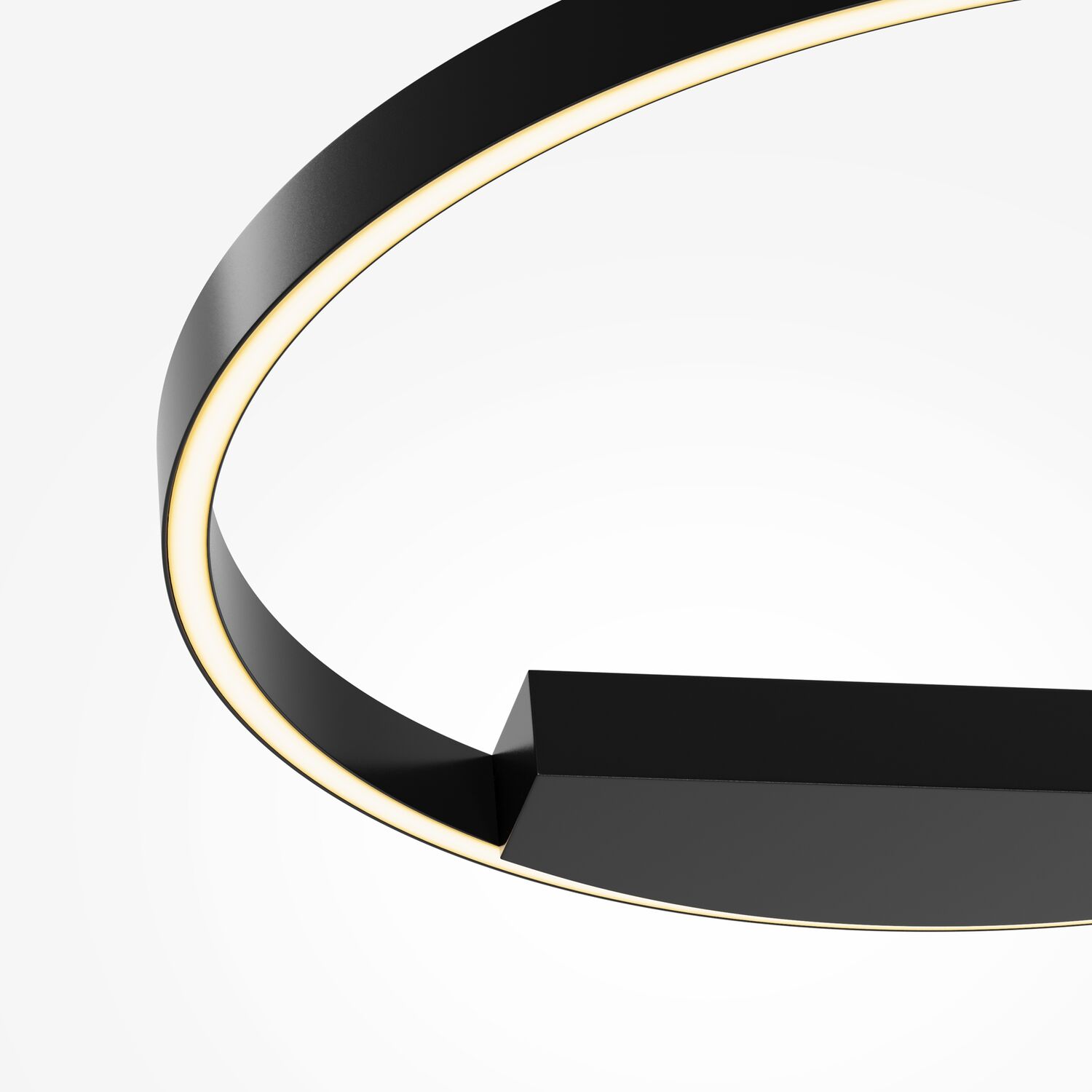 Бра Maytoni Rim MOD058WL-L35BK, арматура черная, профиль силикон белый - фото 1