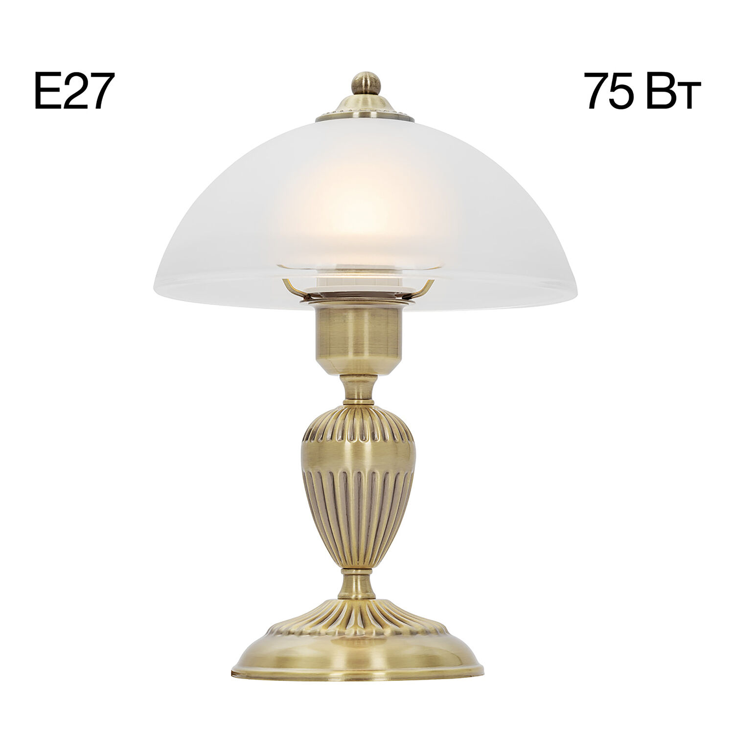 Настольный светильник Citilux Латур CL413811, арматура бронза, плафоны стекло белое