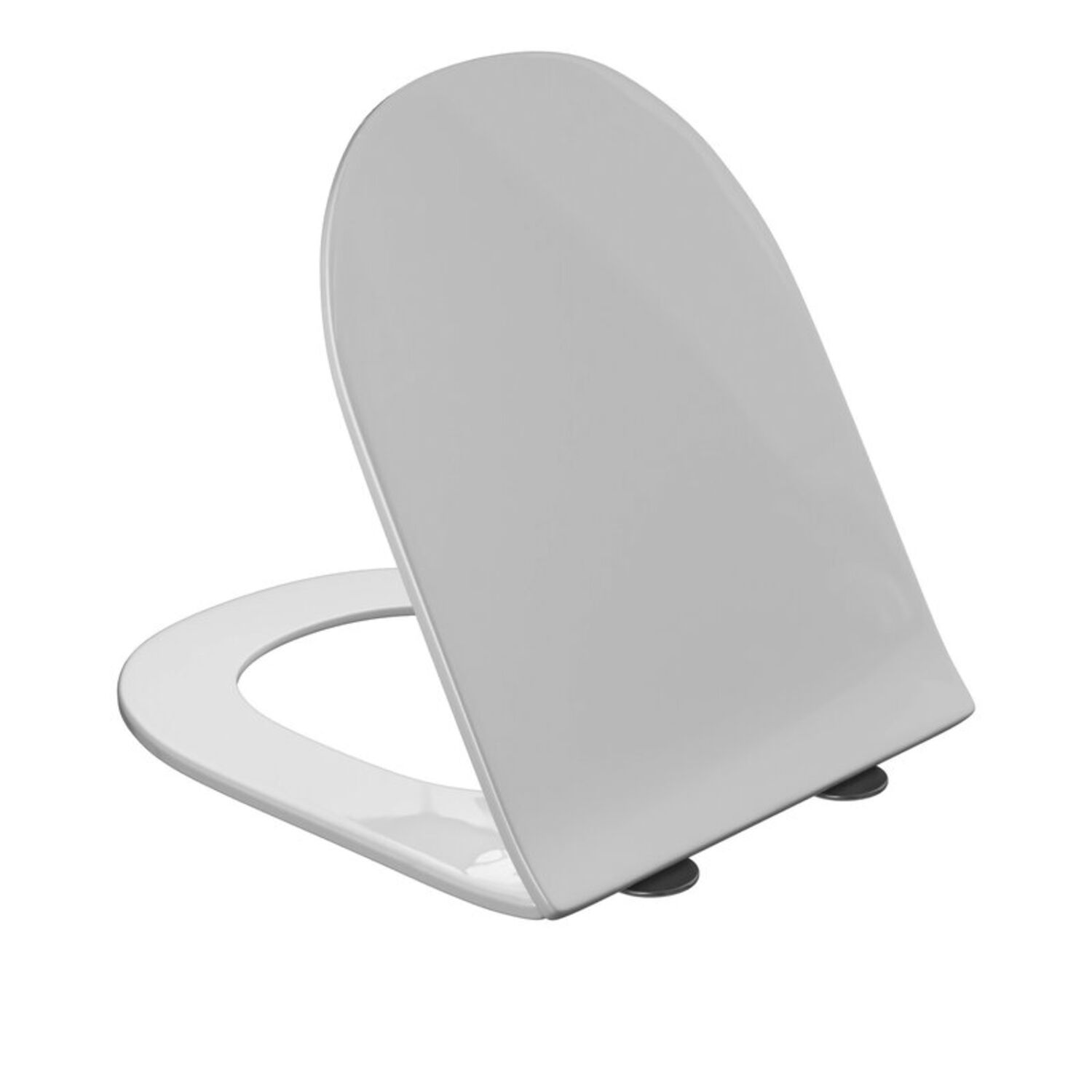 Сиденье Grossman Thin Rim GR-5607SQ для унитаза, с микролифтом, цвет белый глянцевый - фото 1