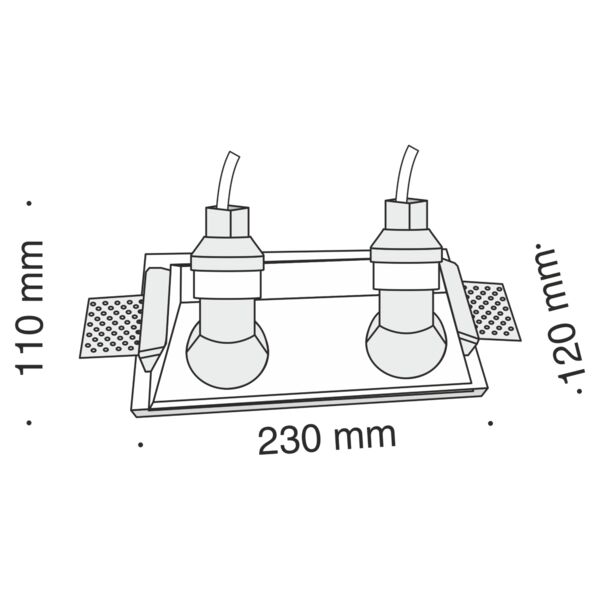 Точечный светильник Maytoni Technicali Gyps Modern DL002-1-02-W, арматура белая - фото 1