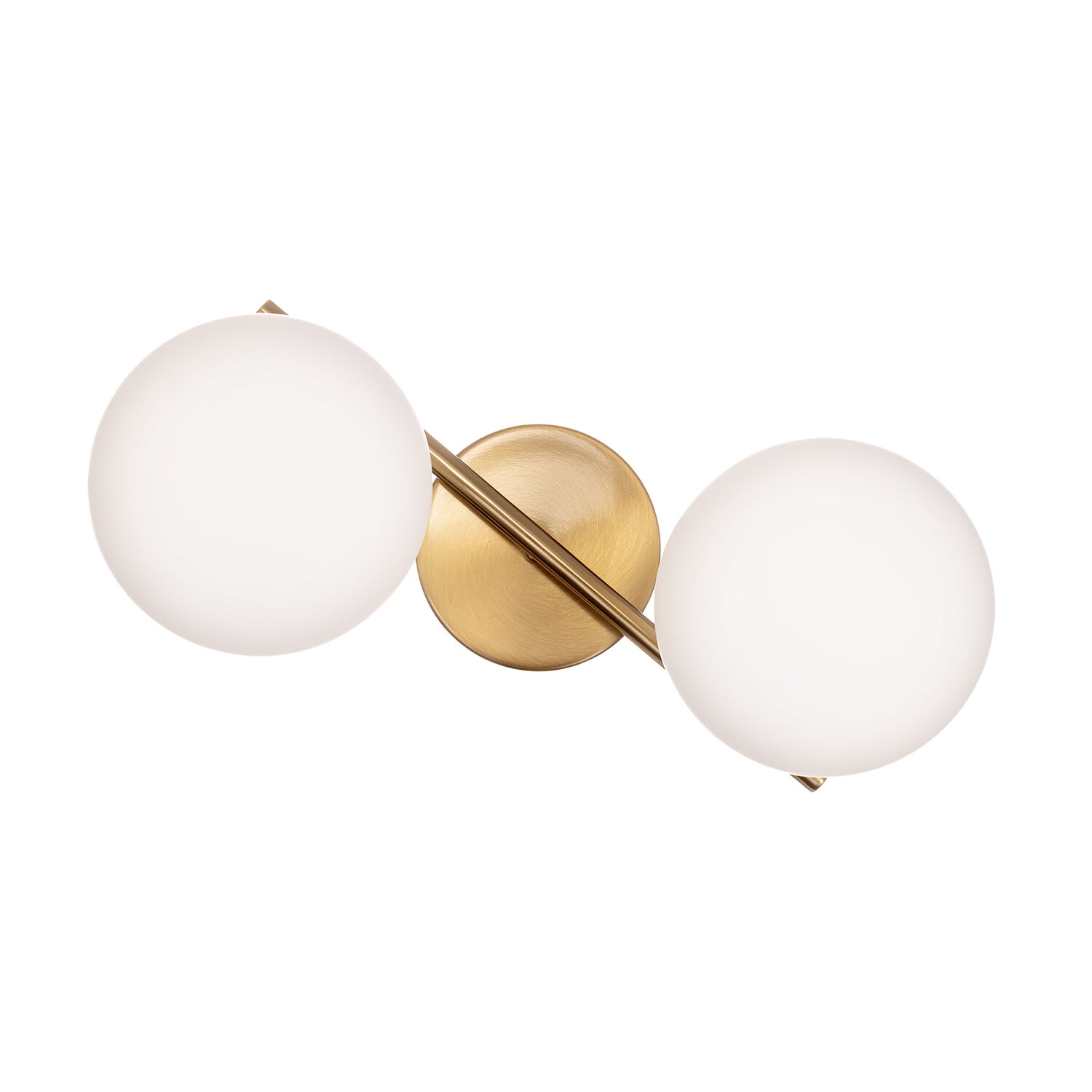 Настенный светильник Citilux Ronny CL242323, арматура бронза, плафоны стекло белое - фото 1