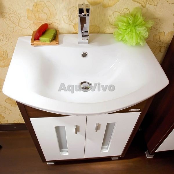 Мебель для ванной Бриклаер Бали 60, цвет белый - венге
