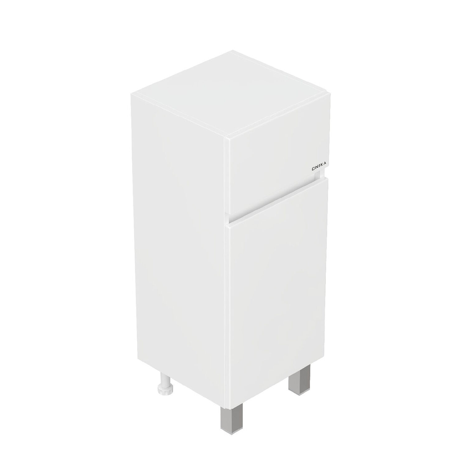 Тумба Оника Милтон 30, правая, цвет белый