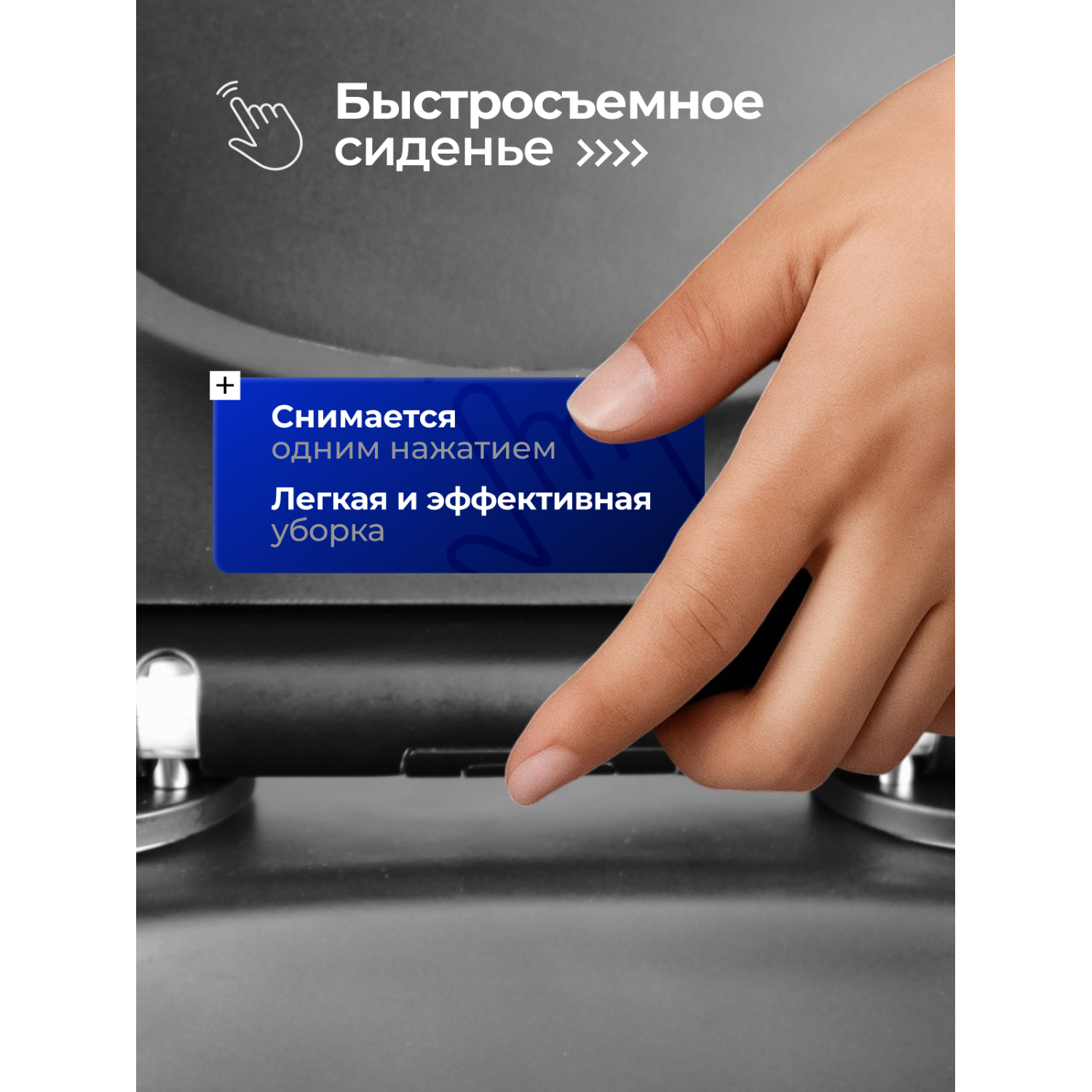Унитаз Joki Верна JK3021028MB подвесной, безободковый, с сиденьем микролифт, цвет  черный матовый - фото 1
