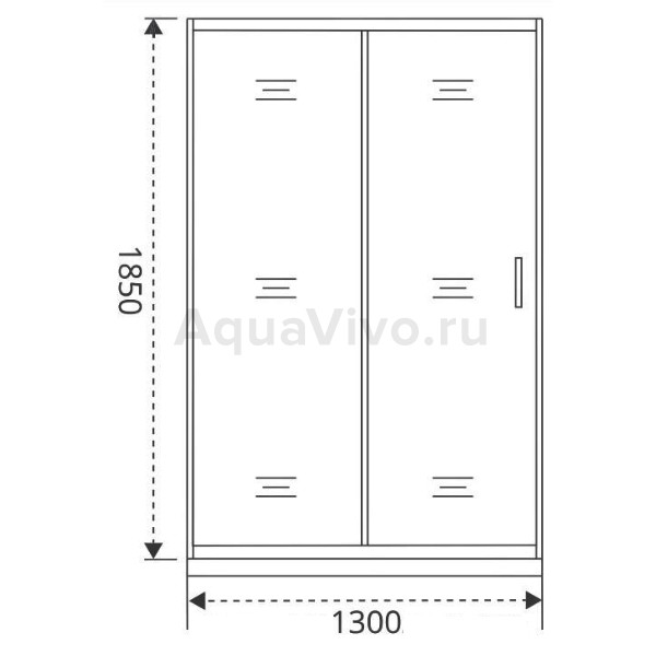 Душевая дверь Good Door Neo WTW-130-C-CH 130х185, стекло прозрачное, профиль хром