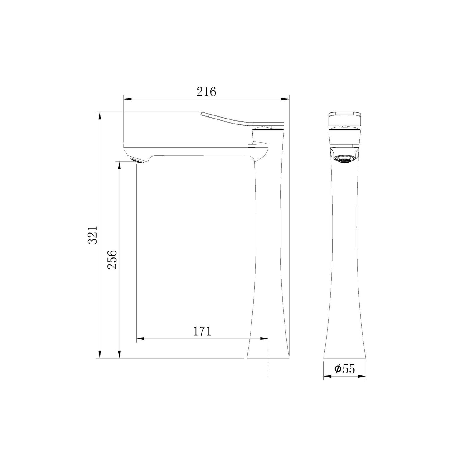 Смеситель Grossman Advans 520.K35.09.100 для раковины, цвет хром глянцевый - фото 1