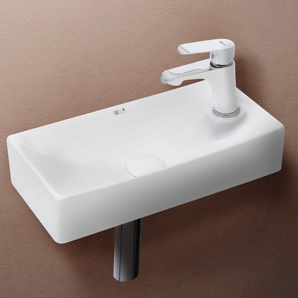 Раковина Weltwasser SK Aisbach 5112 подвесная, 45x22 см, цвет белый глянец - фото 1