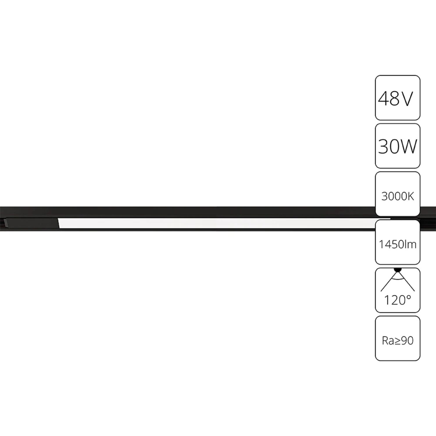 Магнитный трековый светильник Arte Lamp Optima A7285PL-1BK, арматура черная   