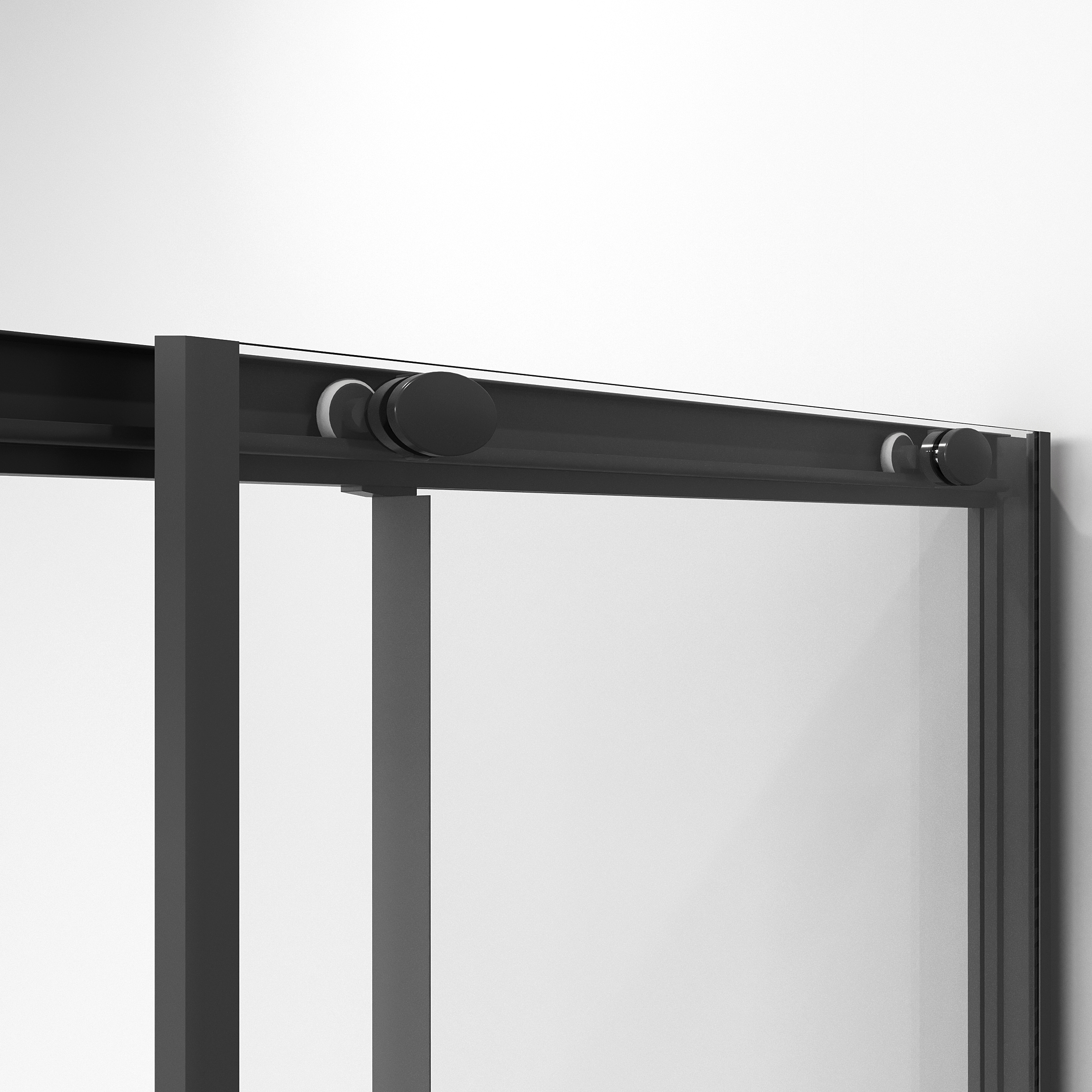 Душевой уголок Niagara Nova NG-6828-34 Black 80x80, стекло прозрачное., профиль черный матовый