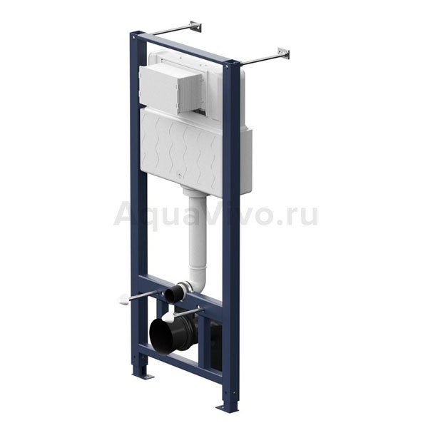 Комплект AM.PM IS47051.701700 унитаза Spirit V2.0 FlashClean с сиденьем микролифт и инсталляции c кнопкой хром глянцевый - фото 1