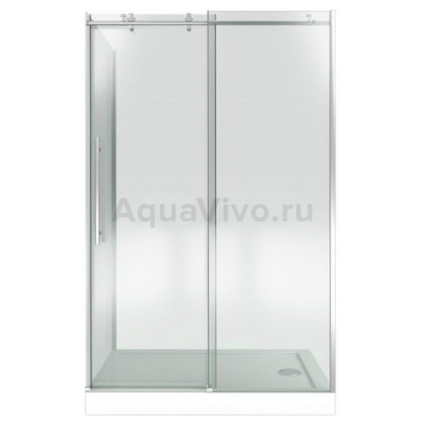 Душевой уголок Good Door Puerta WTW+SP-C-CH 110x100, стекло прозрачное, профиль хром