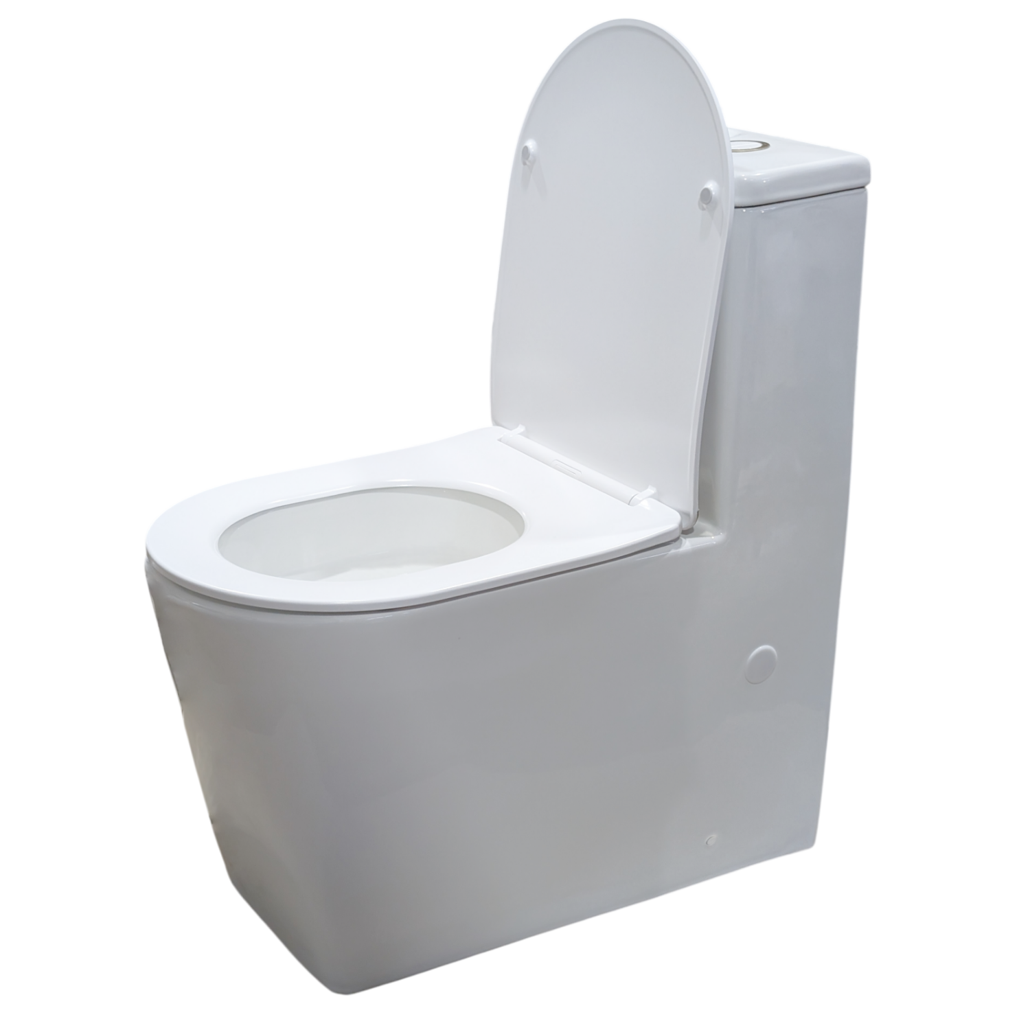 Унитаз-моноблок Joki Royal T Gold JK86472105GOLD напольный, безободковый, смыв Торнадо, с сиденьем микролифт, цвет белый / золото