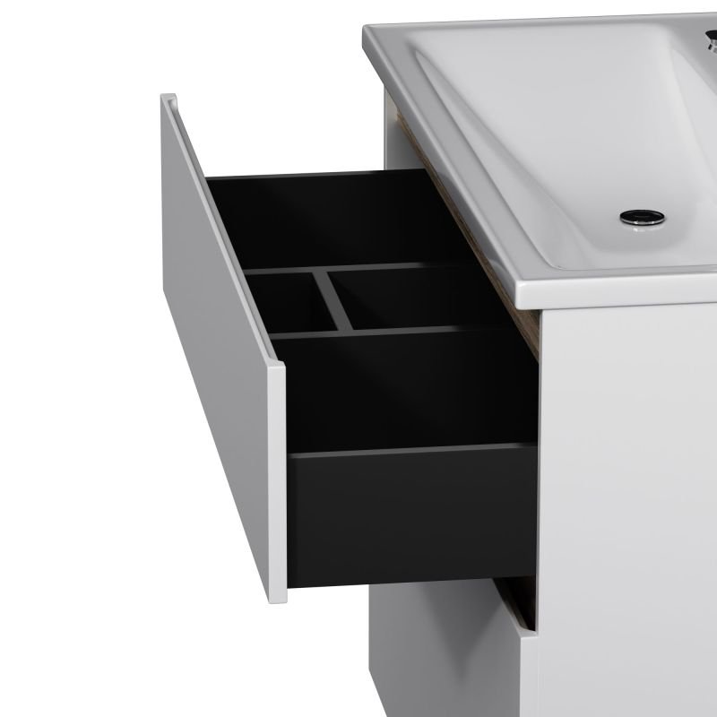 Тумба под раковину AM.PM X-Joy 100 напольная, цвет белый глянец/дерево - фото 1