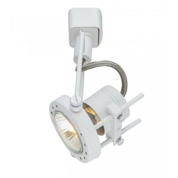 Трековый светильник Arte Lamp Costruttore A4300PL-1WH, арматура белая, плафон металл белый, 7х12 см