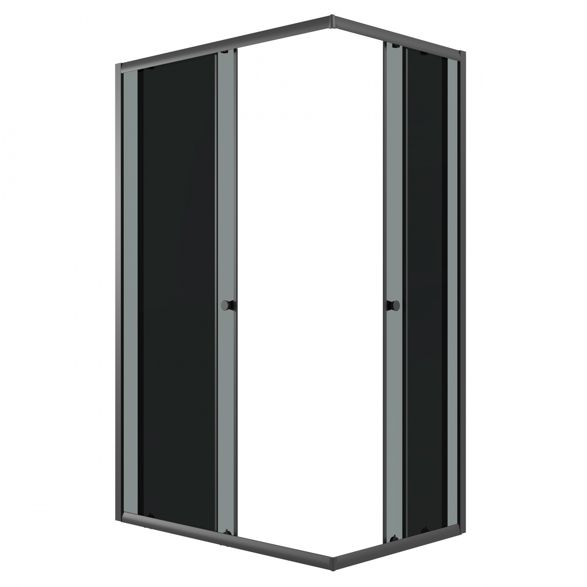 Душевой уголок Niagara Eco NG-1129-14QT 120х90, стекло тонированное, профиль черный матовый - фото 1