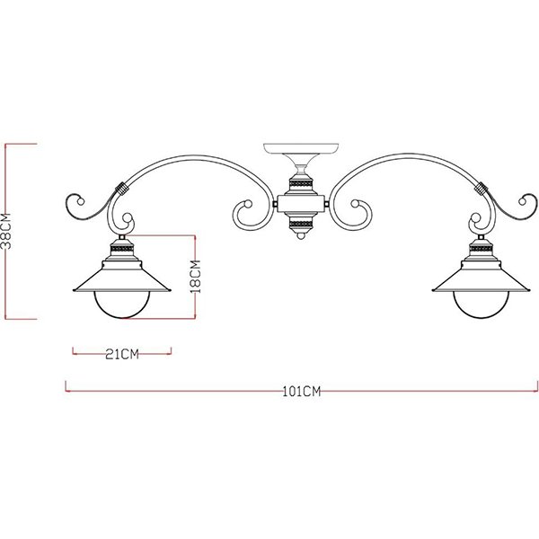 Потолочная люстра Arte Lamp Grazioso A4577PL-8CK, арматура коричневая / золото, плафоны стекло прозрачное, 100х100 см - фото 1