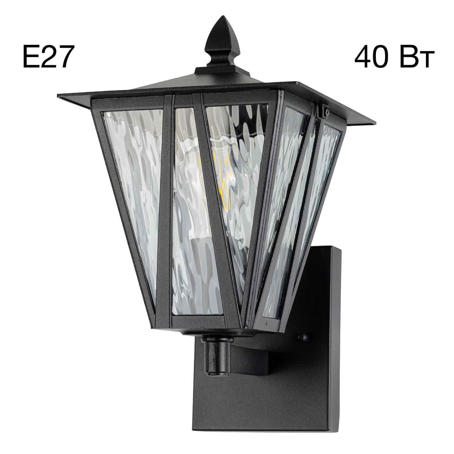 Уличный настенный светильник Citilux Forts CLU09W, арматура черная