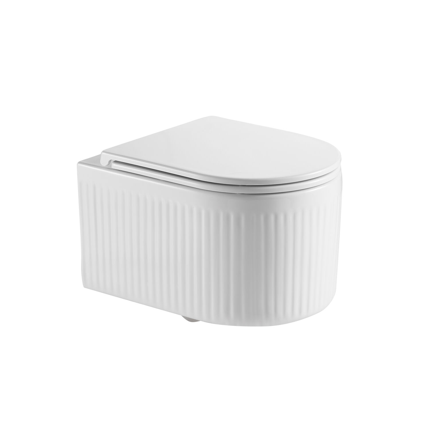 Унитаз Grossman Tornado GR-4408 SQ подвесной, безободковый, смыв Торнадо, с сиденьем микролифт, цвет белый глянцевый