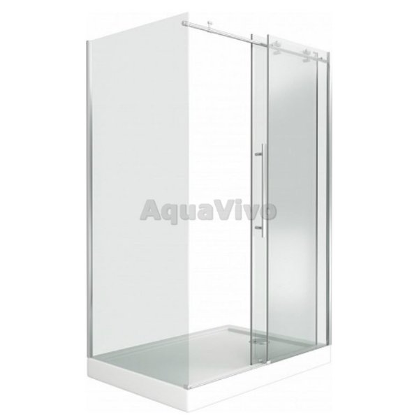 Душевой уголок Good Door Puerta WTW+SP-C-CH 130x90, стекло прозрачное, профиль хром