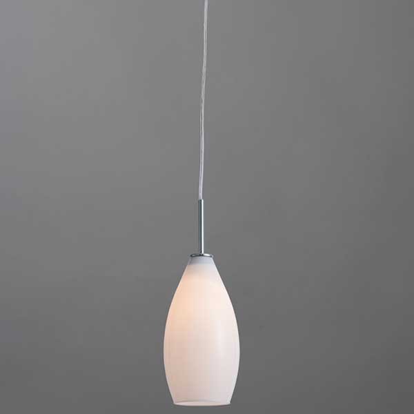 Подвесной светильник Arte Lamp Bicchiere A4282SP-1CC, арматура хром, плафон стекло белое, 12х12 см