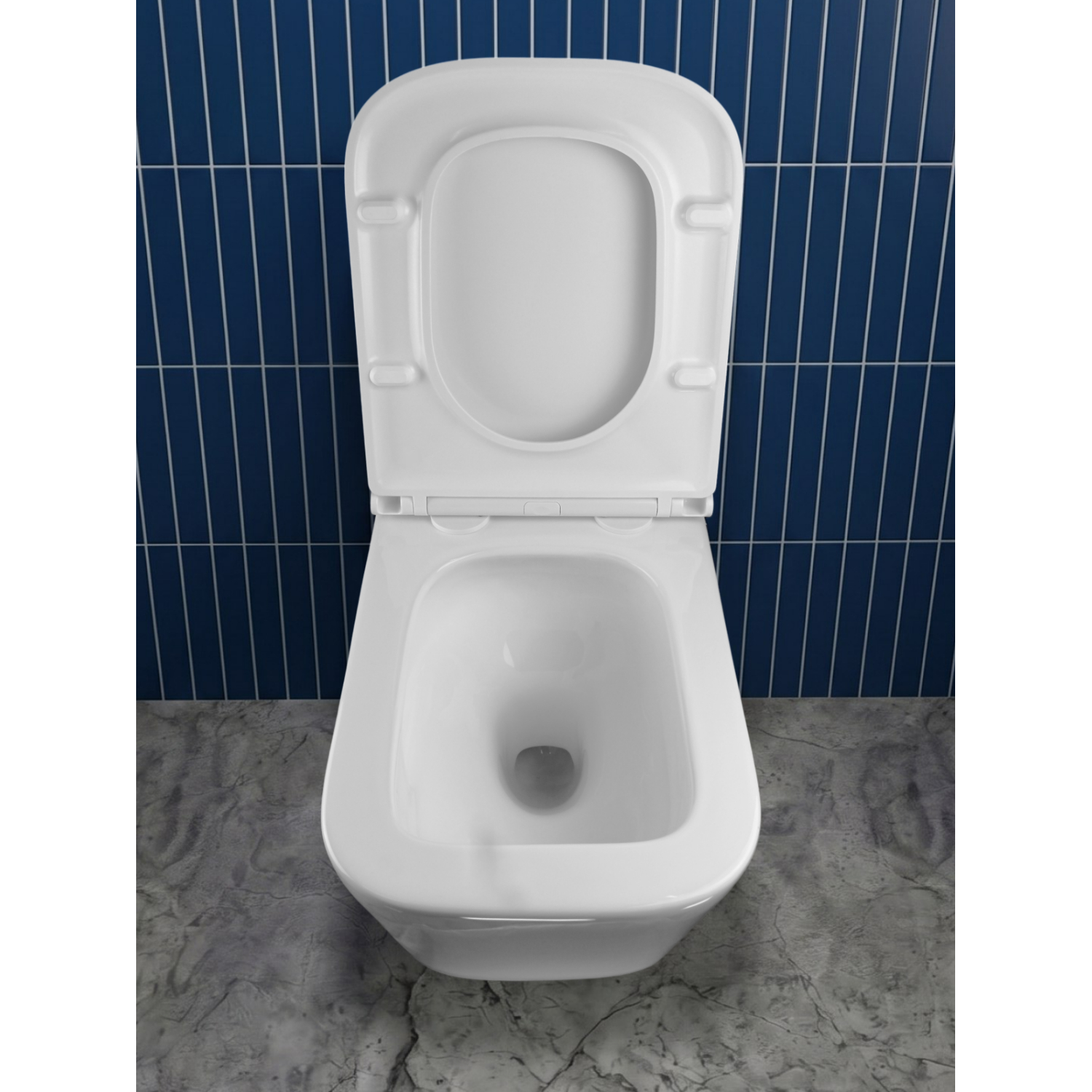 Унитаз Joki Верна T JK3031025 подвесной, безободковый, смыв Торнадо, с сиденьем микролифт, цвет белый глянец