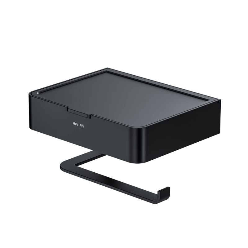 Держатель туалетной бумаги AM.PM Inspire 2.0 A50A341522, с полкой для телефона, цвет черный
