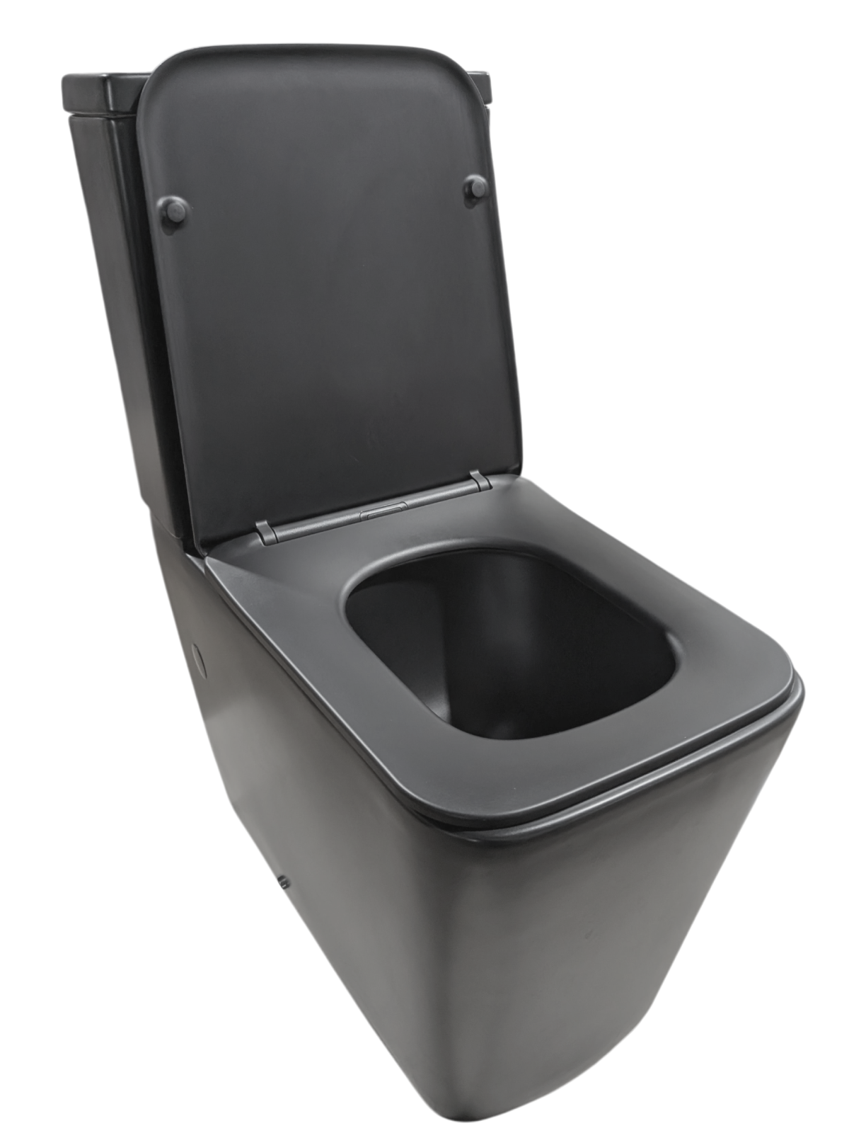 Унитаз Joki Bliss Т JK3062022MB напольный, безободковый, смыв Торнадо, с сиденьем микролифт, цвет черный матовый