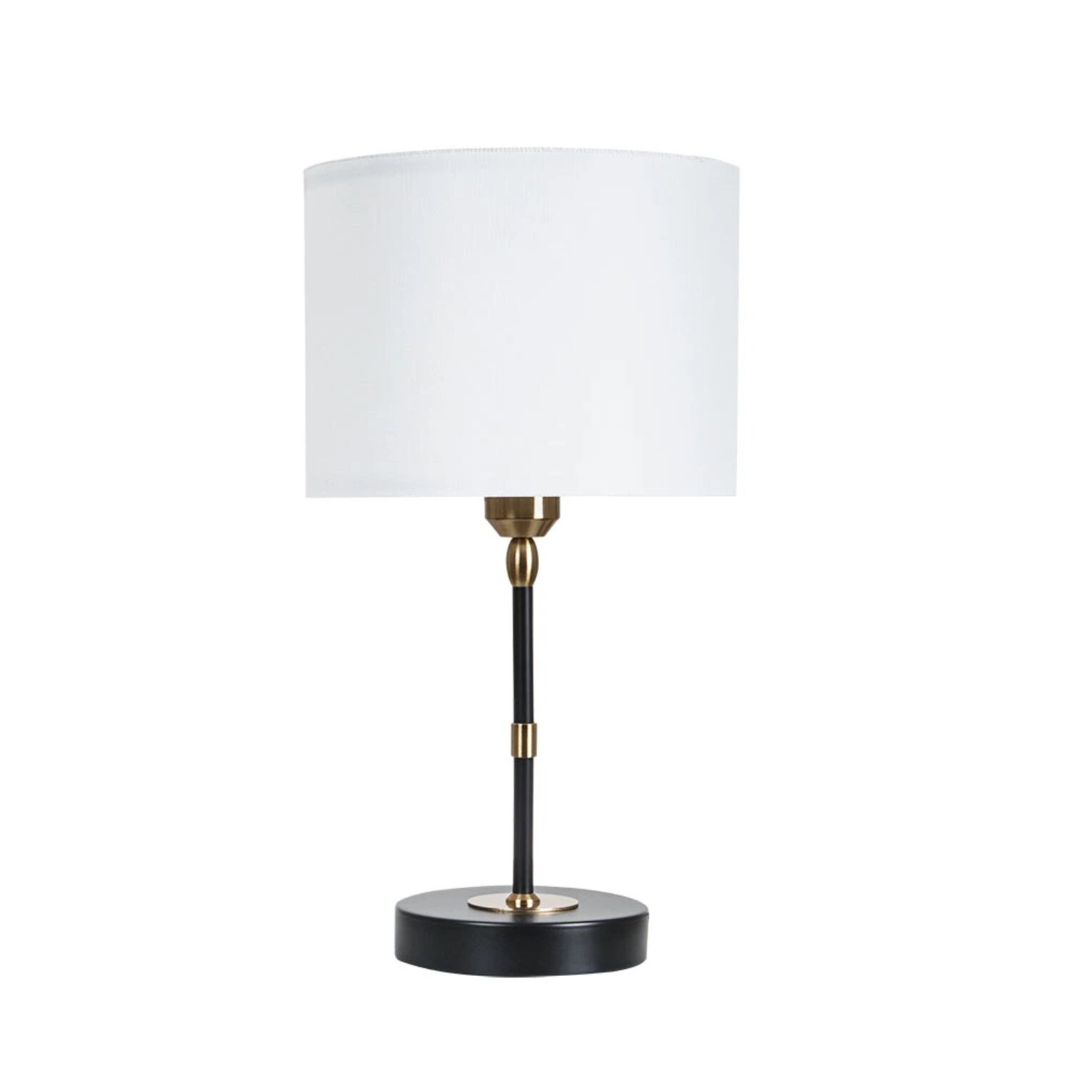 Декоративная настольная лампа Arte Lamp Jamie A4090LT-1BK, арматура черный, плафон ткань белая