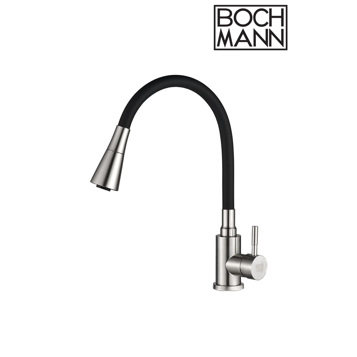 Cмеситель Boch Mann Mia BN BM10420 для кухни, с гибким изливом, цвет никель матовый